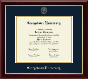 Georgetown University diploma frame - Georgetown Univ - Gold Embossed Diploma Frame in Gallery
