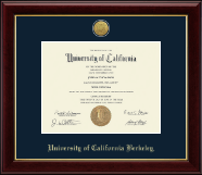 University of California Berkeley diploma frame - Gold Engraved Medallion Diploma Frame in Gallery