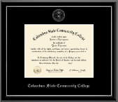 Columbus State Community College diploma frame - Silver Embossed Diploma Frame in Onexa Silver