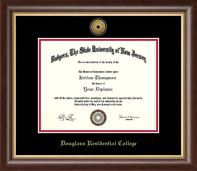 Rutgers University diploma frame - Gold Engraved Medallion Diploma Frame in Hampshire