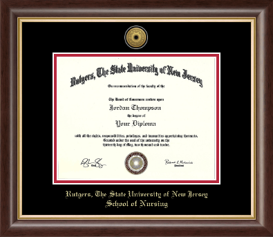 Rutgers University diploma frame - Gold Engraved Medallion Diploma Frame in Hampshire
