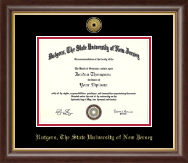 Rutgers University diploma frame - Gold Engraved Medallion Diploma Frame in Hampshire