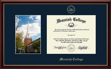 Messiah College diploma frame - Campus Scene Diploma Frame - Hostetter Chapel in Galleria