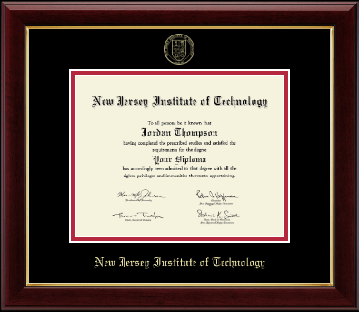 New Jersey Institute of Technology diploma frame - Gold Embossed Diploma Frame in Gallery