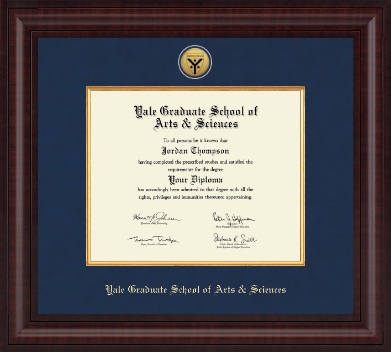 Yale University diploma frame - Presidential Gold Engraved Diploma Frame in Premier