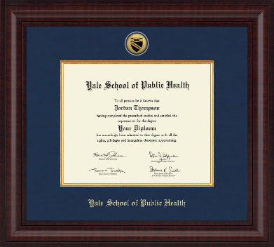 Yale University diploma frame - Presidential Gold Engraved Diploma Frame in Premier