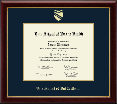 Yale University diploma frame - Gold Embossed Diploma Frame in Gallery