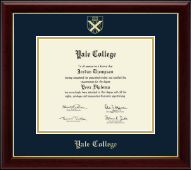 Yale College Gold Embossed Diploma Frame in Gallery
