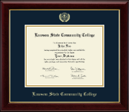 Lawson State Community College diploma frame - Gold Embossed Diploma Frame in Gallery