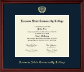 Lawson State Community College diploma frame - Gold Embossed Diploma Frame in Camby