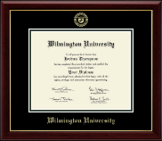 Wilmington University Gold Embossed Diploma Frame in Gallery
