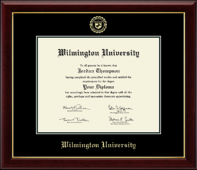 Wilmington University diploma frame - Gold Embossed Diploma Frame in Gallery