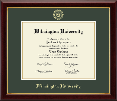 Wilmington University diploma frame - Gold Embossed Diploma Frame in Gallery