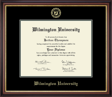 Wilmington University diploma frame - Gold Embossed Diploma Frame in Regency Gold