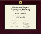 Midwestern Baptist Theological Seminary Century Gold Engraved Diploma Frame in Cordova