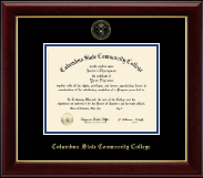 Columbus State Community College Gold Embossed Diploma Frame in Gallery