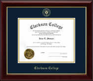 Clarkson College Gold Embossed Diploma Frame in Gallery