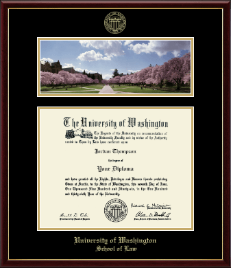 University of Washington diploma frame - Campus Scene Edition Diploma Frame in Galleria