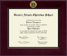 Greater Atlanta Christian School diploma frame - Century Gold Engraved Diploma Frame in Cordova