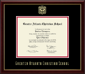 Greater Atlanta Christian School diploma frame - Gold Embossed Diploma Frame in Galleria