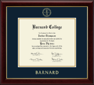 Barnard College Gold Embossed Diploma Frame in Gallery