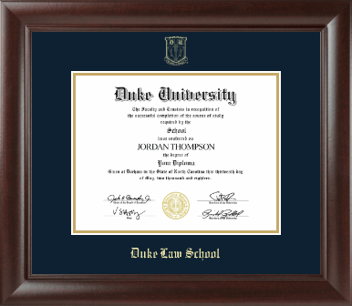 Duke University diploma frame - Gold Embossed Diploma Frame in Rainier