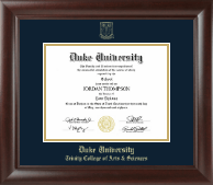 Duke University diploma frame - Gold Embossed Diploma Frame in Rainier