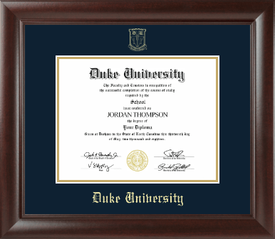 Duke University diploma frame - Gold Embossed Diploma Frame in Rainier