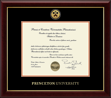 Princeton University diploma frame - Gold Engraved Medallion Diploma Frame in Gallery
