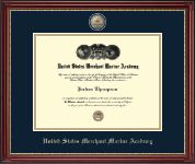 United States Merchant Marine Academy diploma frame - Masterpiece Medallion Diploma Frame in Kensington Gold
