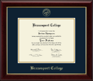 Brazosport College diploma frame - Gold Embossed Diploma Frame in Gallery