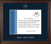 Sigma Alpha Alpha certificate frame - Gold Embossed Certificate Frame in Studio