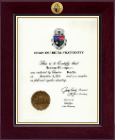 Delta Tau Delta Fraternity Century Gold Engraved Certificate Frame in Cordova