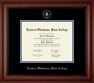 Eastern Oklahoma State College diploma frame - Gold Embossed Diploma Frame in Cambridge