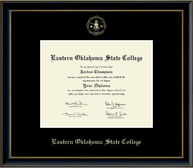 Eastern Oklahoma State College diploma frame - Gold Embossed Diploma Frame in Onexa Gold