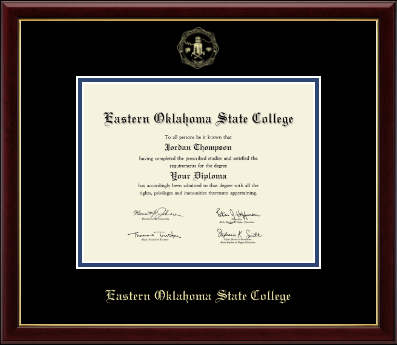 Eastern Oklahoma State College diploma frame - Gold Embossed Diploma Frame in Galleria