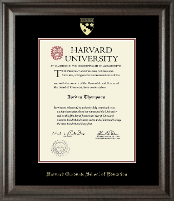 Harvard University diploma frame - Gold Embossed Diploma Frame in Acadia