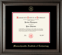 Massachusetts Institute of Technology Gold Embossed Diploma Frame in Acadia