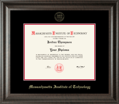 Massachusetts Institute of Technology diploma frame - Gold Embossed Diploma Frame in Acadia