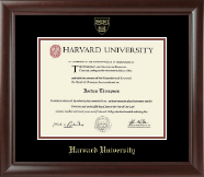 Harvard University diploma frame - Gold Embossed Diploma Frame in Rainier