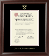 Harvard University Gold Embossed Diploma Frame in Rainier