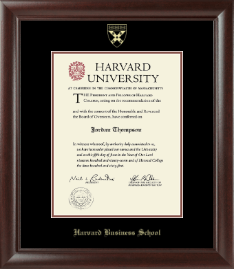 Harvard University diploma frame - Gold Embossed Diploma Frame in Rainier