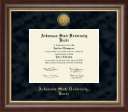 Arkansas State University Beebe diploma frame - Gold Engraved Medallion Diploma Frame in Hampshire