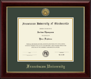 Franciscan University of Steubenville Gold Engraved Medallion Diploma Frame in Gallery