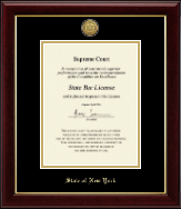 State of New York certificate frame - Gold Engraved Medallion Certificate Frame in Gallery