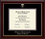 School of Professional Audio and Sound diploma frame - Gold Embossed Diploma Frame in Gallery