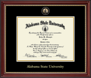 Alabama State University diploma frame - Masterpiece Medallion Diploma Frame in Kensington Gold