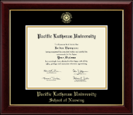 Pacific Lutheran University diploma frame - Gold Embossed Diploma Frame in Gallery