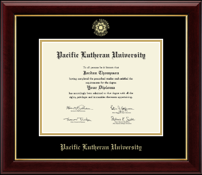 Pacific Lutheran University diploma frame - Gold Embossed Diploma Frame in Gallery