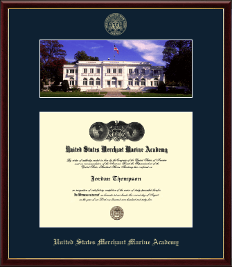 United States Merchant Marine Academy diploma frame - Wiley Hall Scene Diploma Frame in Galleria